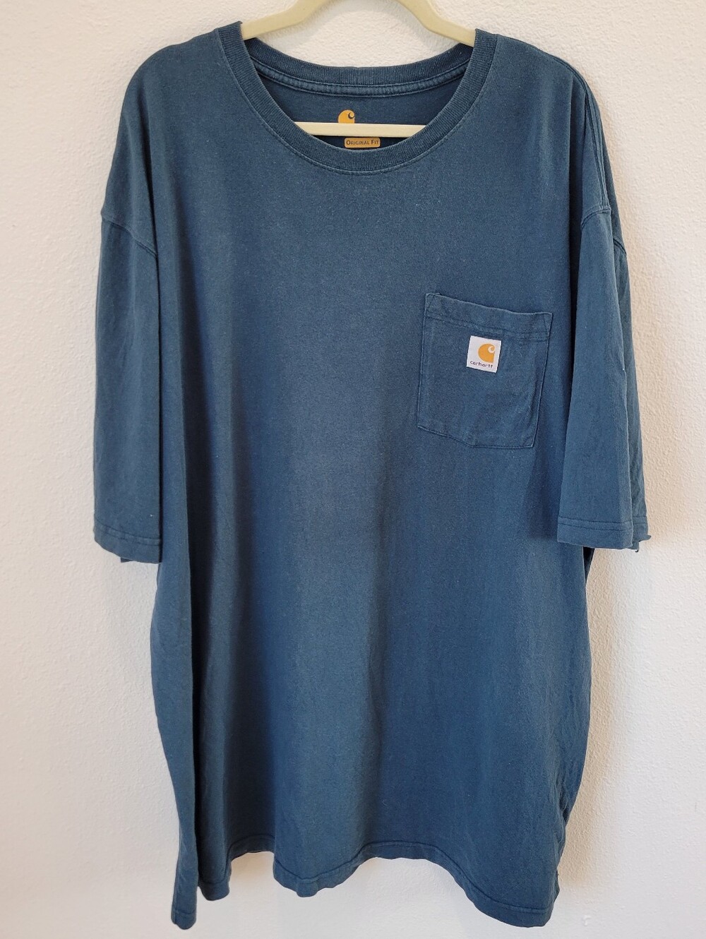 Carhartt Men’s 2XL Tall Blue Pocket Tee Original Fit Workwear‎ T-Shirt